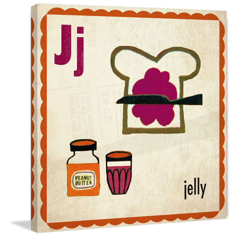 «Jelly», reproduction sur toile tendue, H 18 po x l 18 po x P 1,5 po