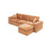 Canapé modulaire en forme de L 107 po avec repose-pieds mobile et coussins pour le salon-129380471