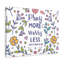 Pray More Worry Less Flowers Matthew 6:34 - Wrapped Canvas Print-2137666870