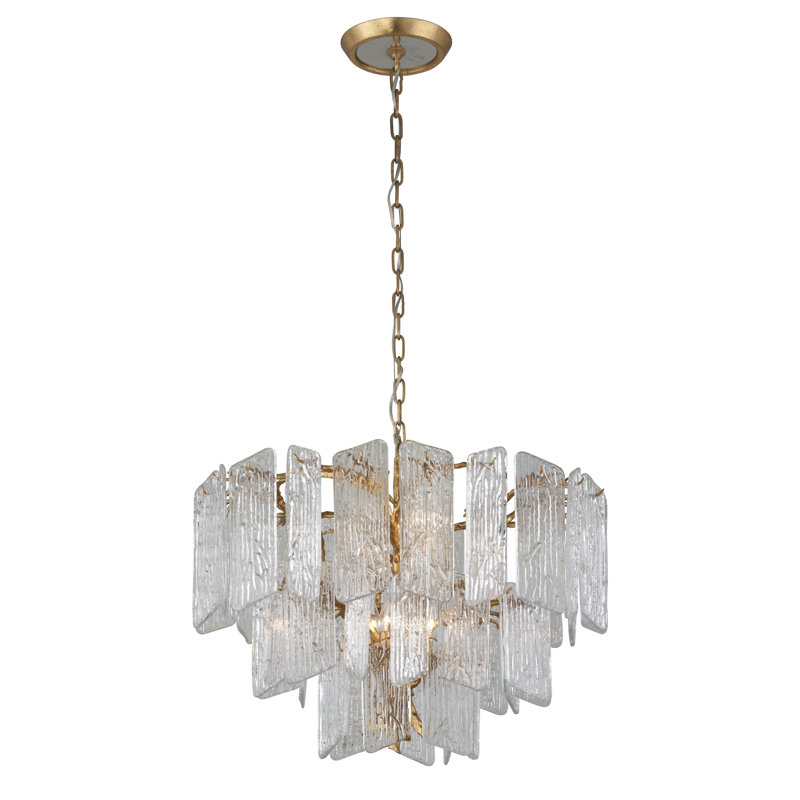 Lustre spectaculaire et unique à niveaux 8 lumières Piemonte