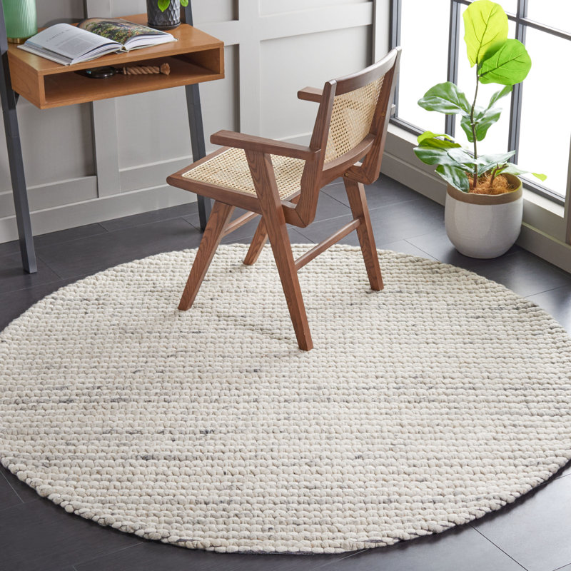 Layton Hand Woven Wool Rug, Round 6'