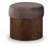 Asai Velour Fur Fabric Ottoman/Stool-17052498-20354630
