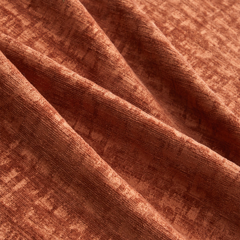 Modern Ottoman Chenille, Orange