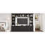 All-in-One Modern TV Stand with Bookcase, Entertainment Center with 3 Adjustable Shelves, Ample Storage, for TVs up to 70 Inch