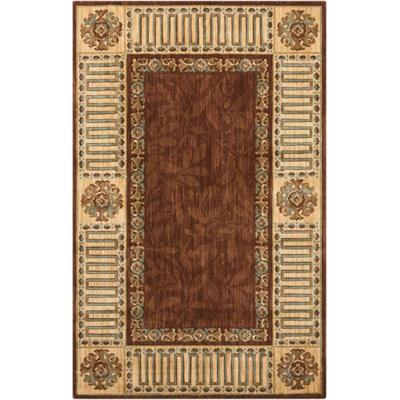 Tapis de la zone brune laine Bryn