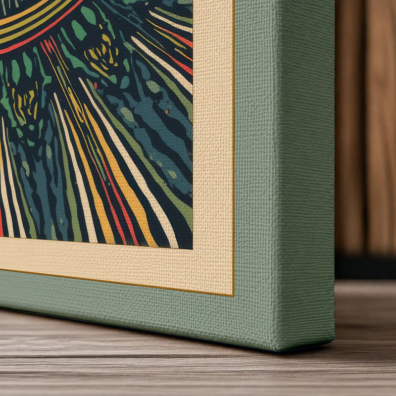 The Watchful Eye Eclectic - Wrapped Canvas, 18x12 - 45.7 x 30.5 cm, Sage Border