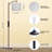 62" Arched Floor Lamp with Remote Control and Bulb Included-1993365008