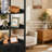 5-Tier Corner Shelf Unit with Safety Rails – Tall Storage Cabinet for Living Room, Bedroom & More-136923037