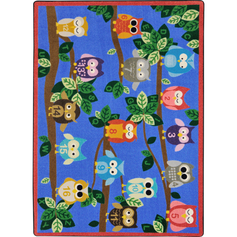 Its A Hoot by Joy Carpets Area Rug, Rectangle 7'8" x 10'9"