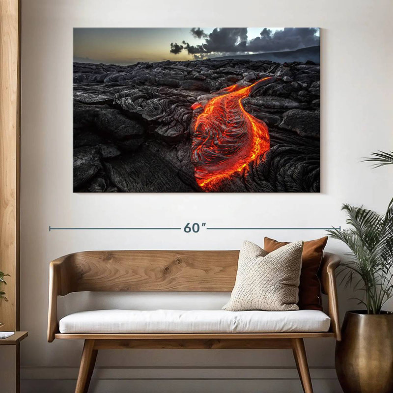 Champ de lave noir Alvord, H 34 po x l 51 po