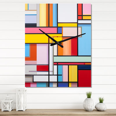 Elmyra - Abstract Shapes Very Wall Clocks