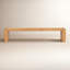 Banc en bois massif Channing 62 "-82"-88572004-88572003