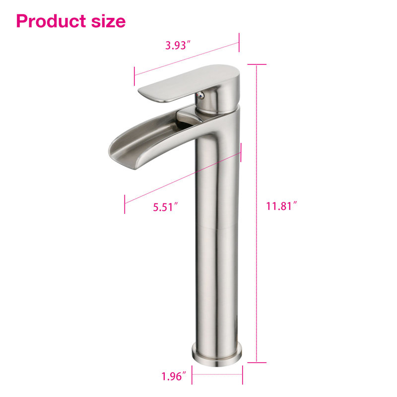 Single-Hole Single-handle Bathroom Faucet, Brushed Nickel