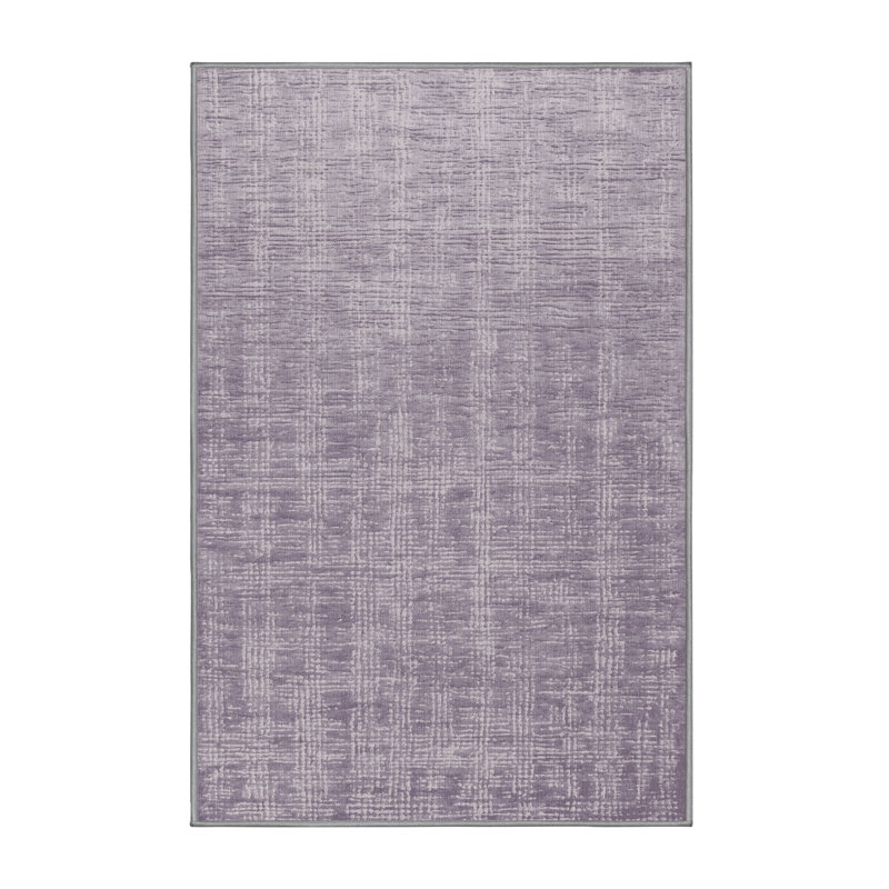 Tapis rose lavable à la machine, Rectangle de 5 pi x 8 pi