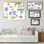 Reproduction de cadre photo sur toile, "Purple Blooming Pansy Flowers"-143211606-143211605