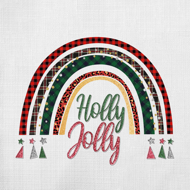 Christmas Rainbow6 Reversible Throw Pillow, 16" x 16"