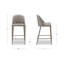 Burton Counter Stool Grey Vegan Leather-180373562