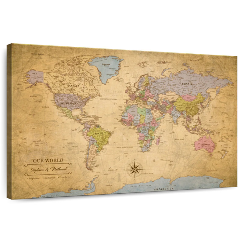 Pin's personnalisé World Amandalyn, H 34 po x l 51 po, Oui