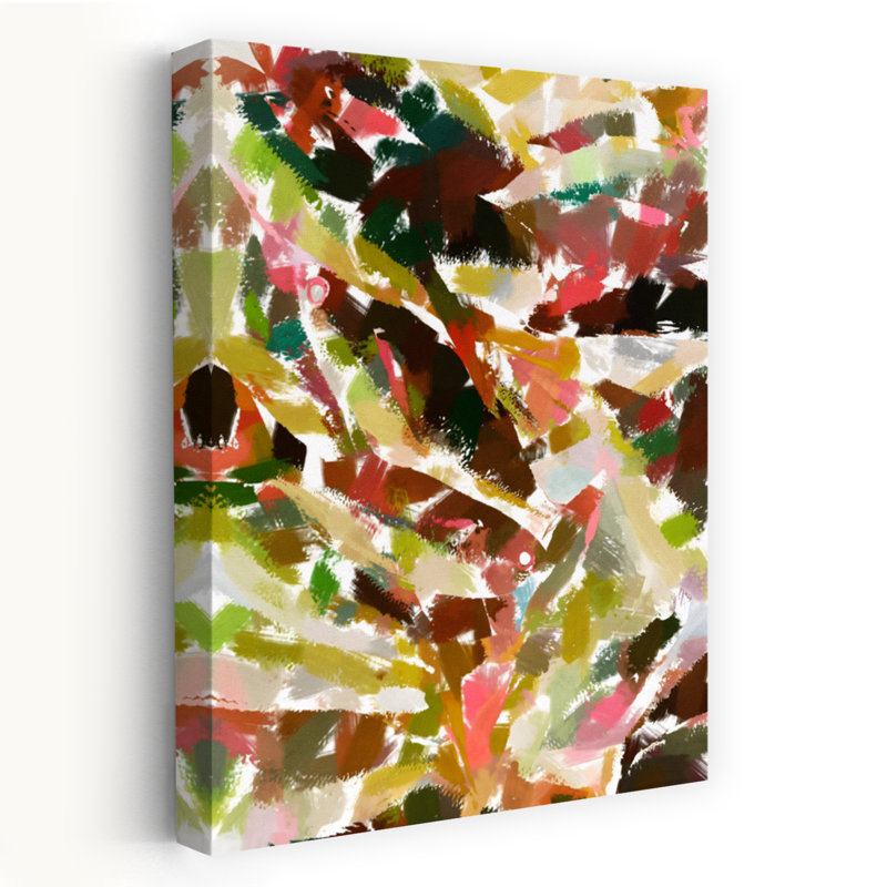 Quelque chose de poisson, art abstrait coloré, océan côtier, H 24 po x l 16 po