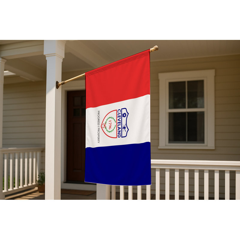 Drapeau de la ville de Cleveland - drapeau extérieur, 36" H x 60"  W
