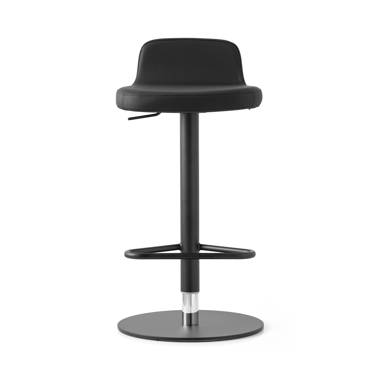 Riley Upholstered Adjustable Stool with Swivel Base
