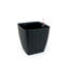 Ensemble de 2 pots de fleurs style urne carré tissé pour un décor intérieur et extérieur naturel-710032017