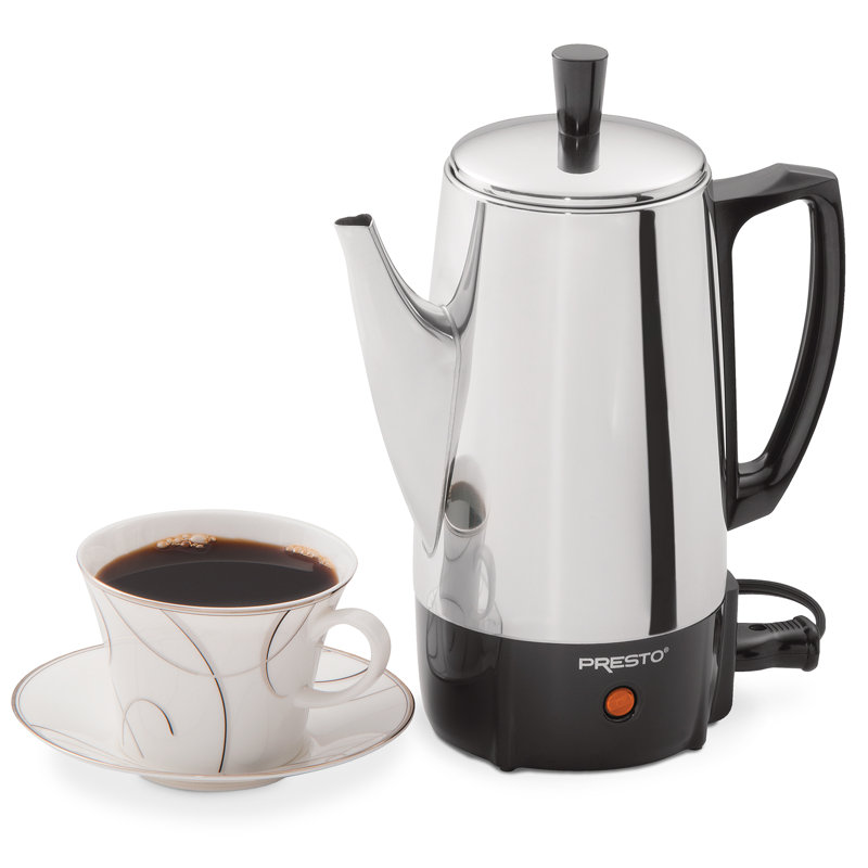 Presto Stainless Steel Perk Percolator, 6 Cups
