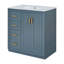 Ensemble de meuble-lavabo 30 po avec lavabo en céramique, armoire de rangement en bois massif, ensemble de meuble-lavabo autoportant avec 3 tiroirs et portes à fermeture douce-1234383141