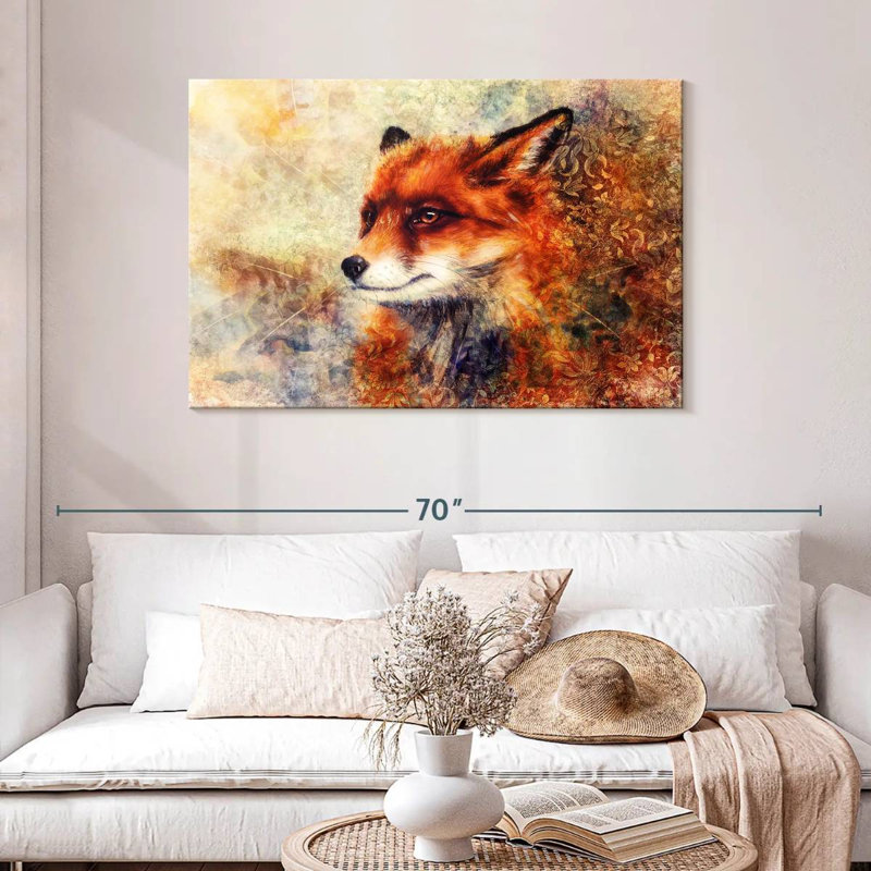 Renard fascinant Brampt, H 30 po x l 45 po
