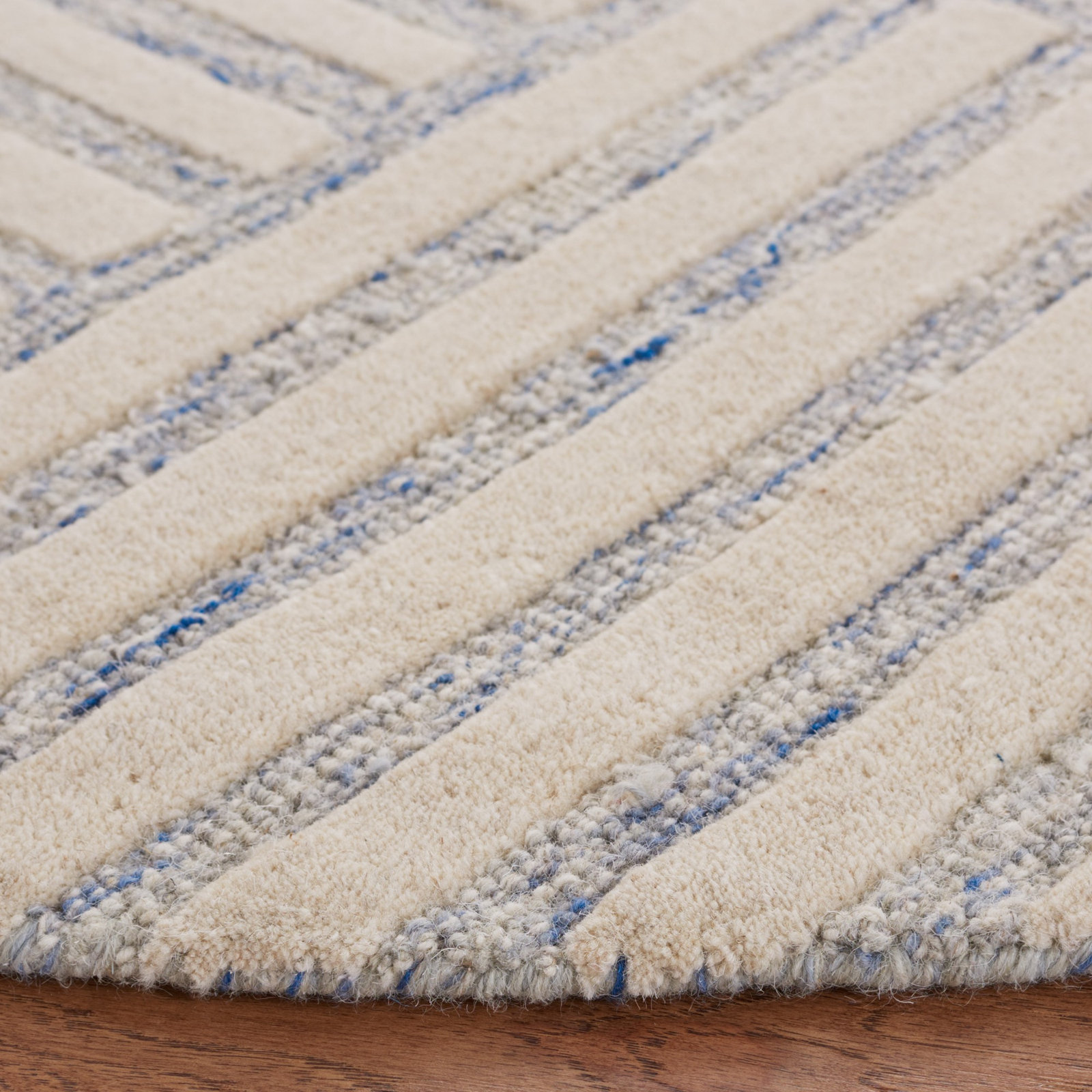 Asgari Handmade Wool Rug, Round 6'