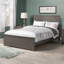 Lit plateforme en bois massif à profil bas Nantucket avec pied de lit assorti-106894954-83257615