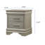 Mobilier de chambre à coucher à 1 tiroir de style moderne glam à deux tiroirs en bois massif avec texture de crocodile touffeté au diamant