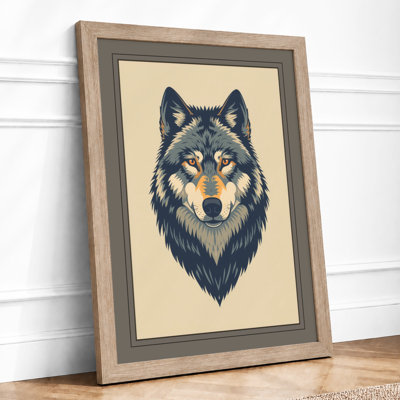 Forward Wolf Boho - Framed Print