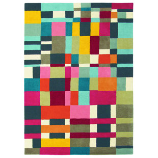 Estella Geometric Wool Hand Woven Area Rug