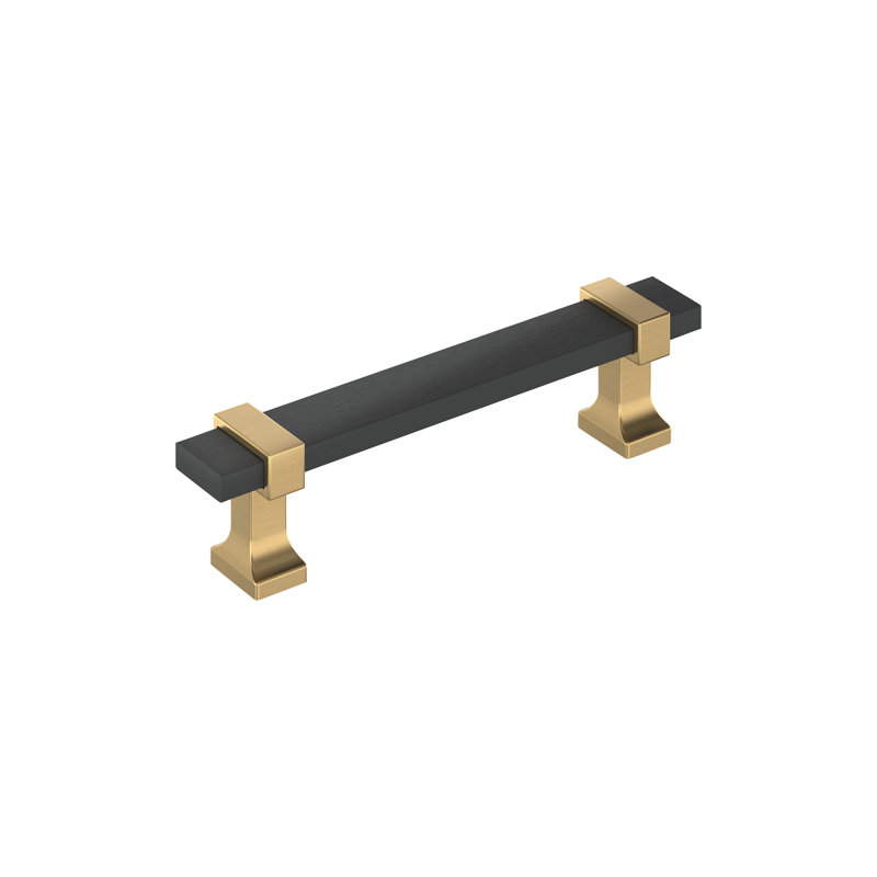 Overton 3 pouces (76 mm) d'un centre à l'autre, Noir mat brossé / bronze champagne, 3 3/4"