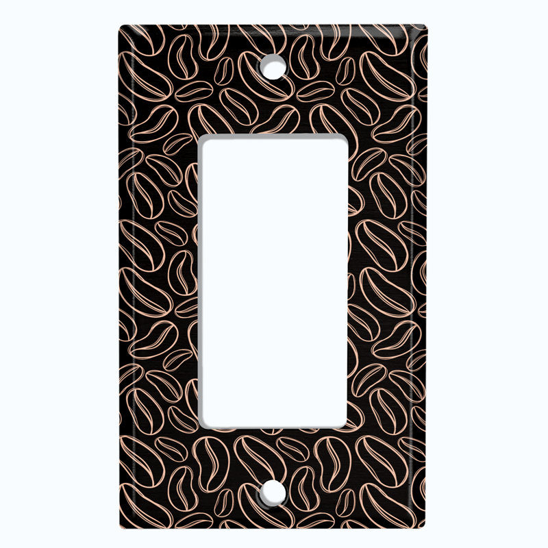Patterned 1 - Gang Rocker Standard Wall Plate