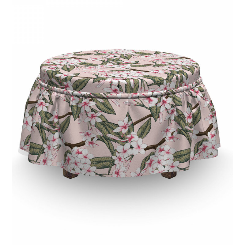 Box Cushion Ottoman Slipcover
