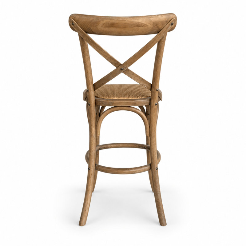 Bar Stool with Solid Wood Frame