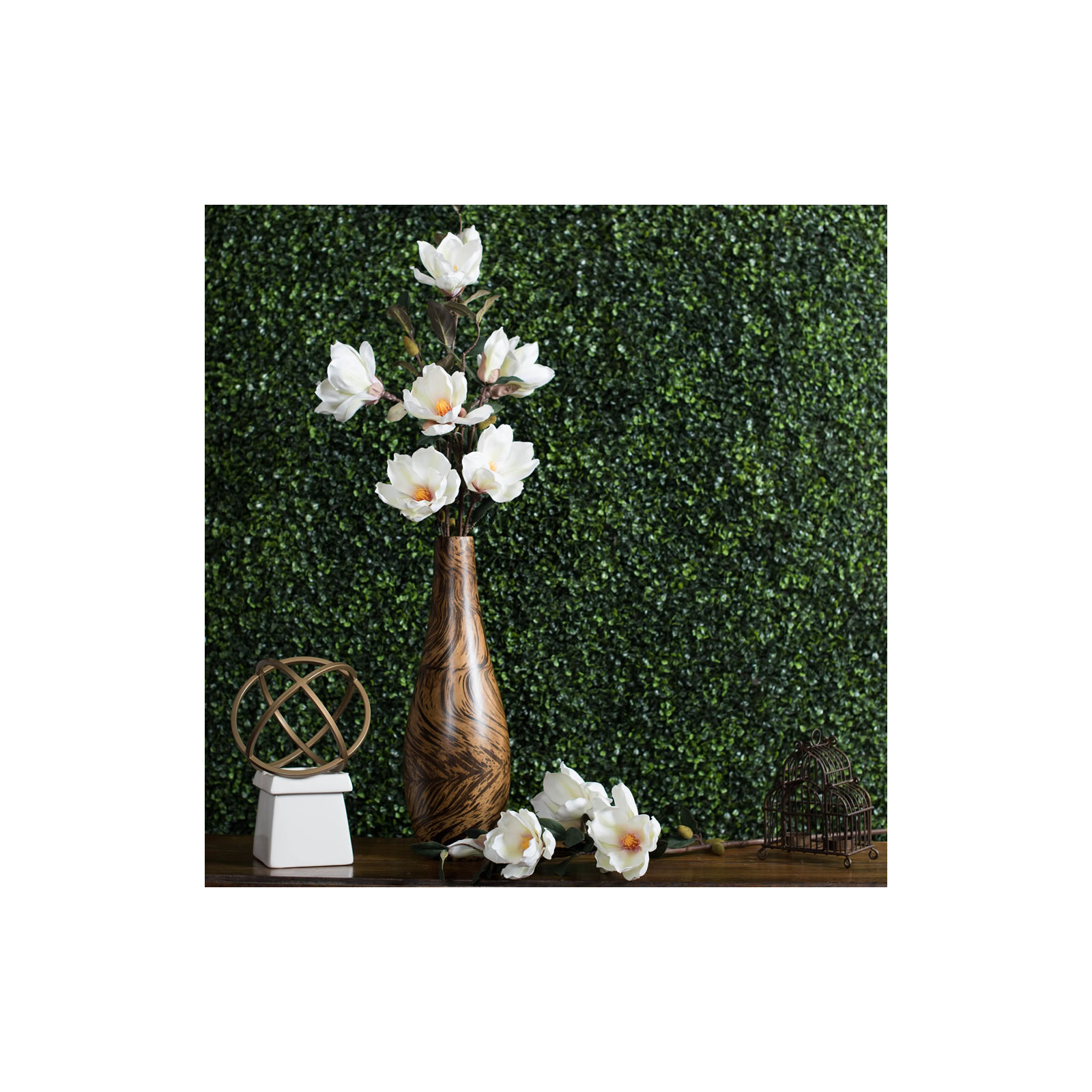Magnolia Artificial floral Stem, Cream