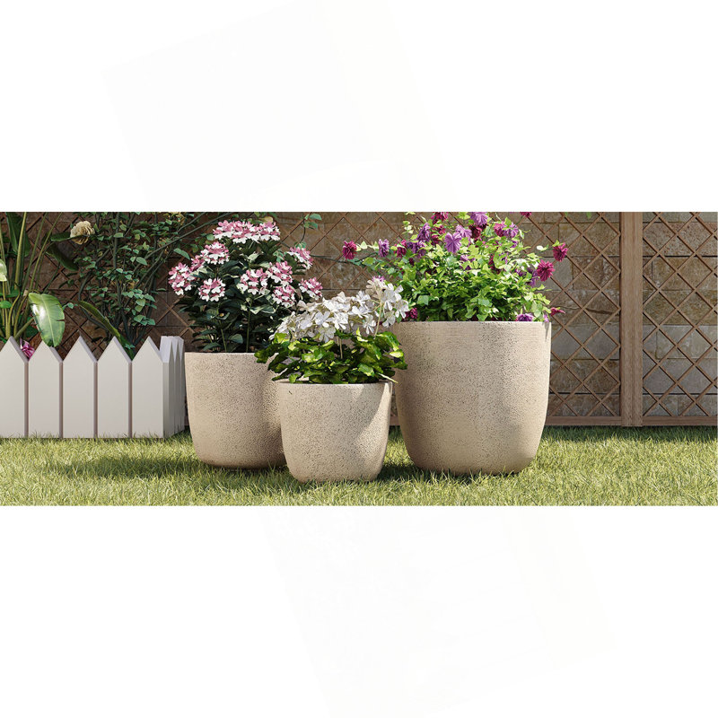 Ensemble de pots de fleurs U_Style, Beige