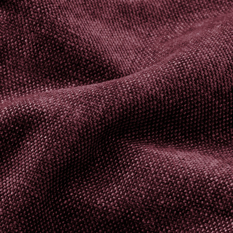 Fauteuil pivotant rembourré entièrement assemblé en tissu, Vin