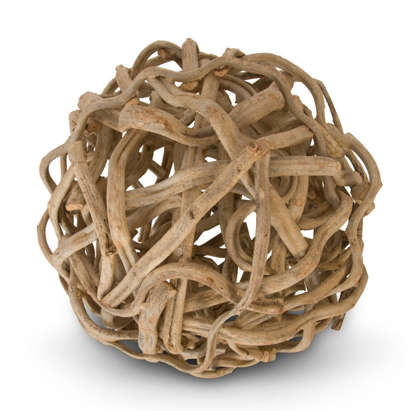 Sculpture boule de vigne, H 27 po x l 27 po x P 27 po