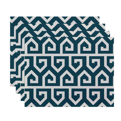 Polyester Geometric Rectangle Placemat