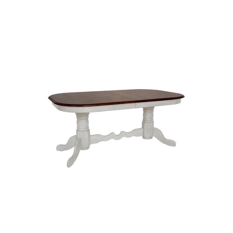Chaggai Extendable Solid Wood Base Dining Table
