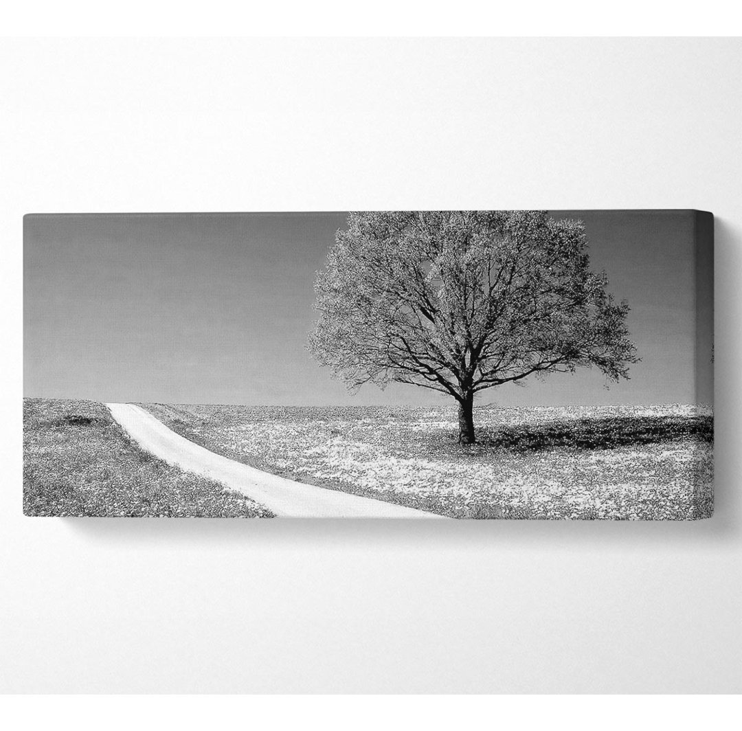 Summers Day B N W - Panoramadrucke auf Canvas-Leinwand