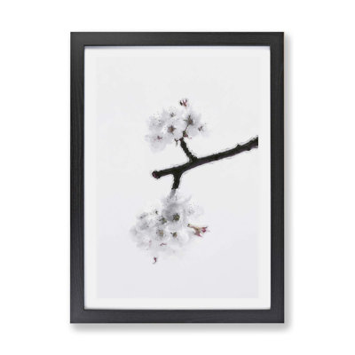 White Cherry Blossom Tree - Wall Art