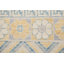 Tapis décoratif en laine de conception unique noué à la main New Age Oushak beige/bleu 9 pi x 12 pi 4 po