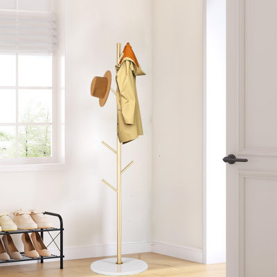 Portemanteau autoportant en métal pour vestibule et coin