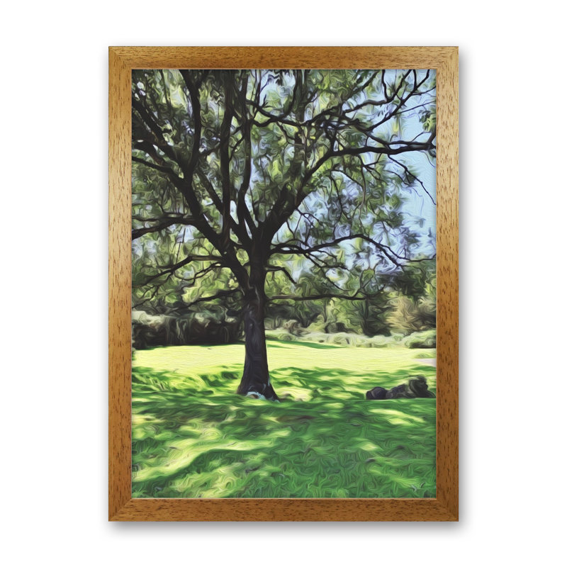 Tree - Print, Brown Framed, 46cm H x 34cm W x 3cm D