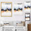 Abstrait bleu et jaune cascade de marbre IV - formes abstraites, art mural-1732933320-1732933316